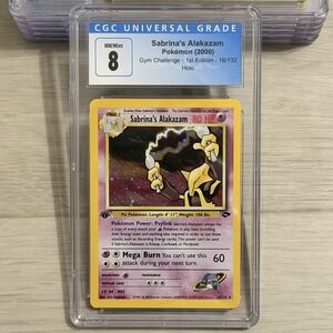 Sabrina's Alakazam Holo 16/132 1st Ed CGC 8 TCG 2000 Pokemon Gym Challenge WOTC